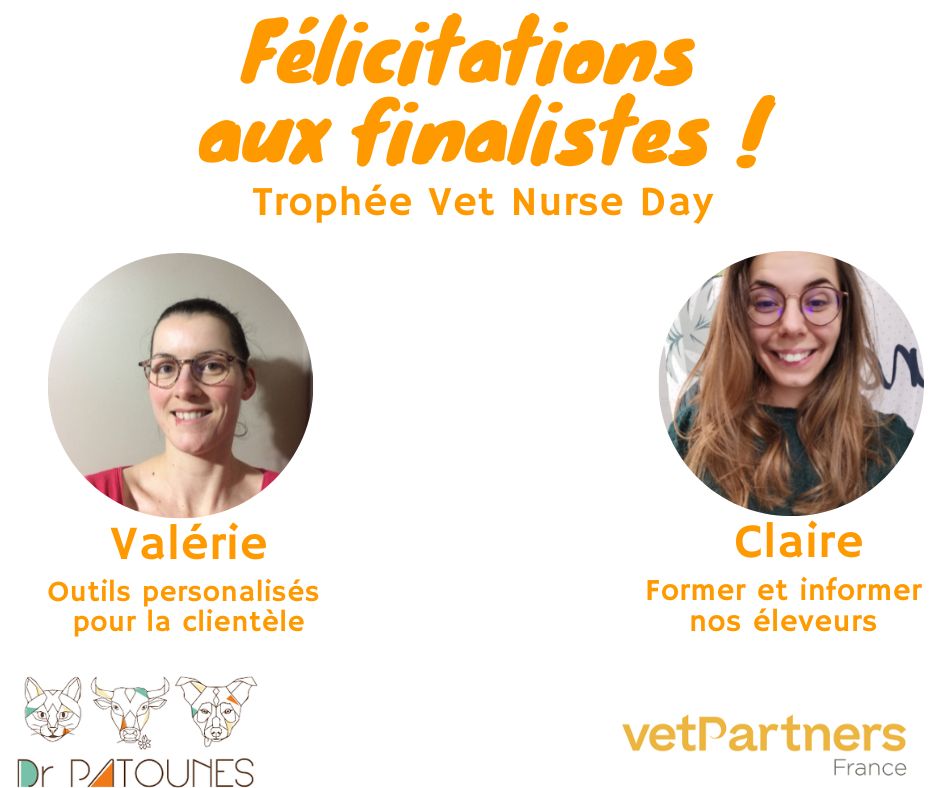 Deux ASV VetPartners finalistes du Trophée Vet Nurse Day !