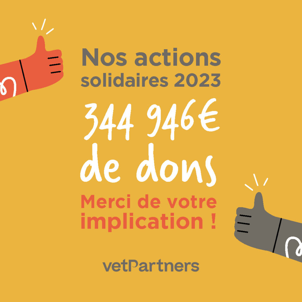 VetPartners se réjouit de la générosité de ses équipes vétérinaires